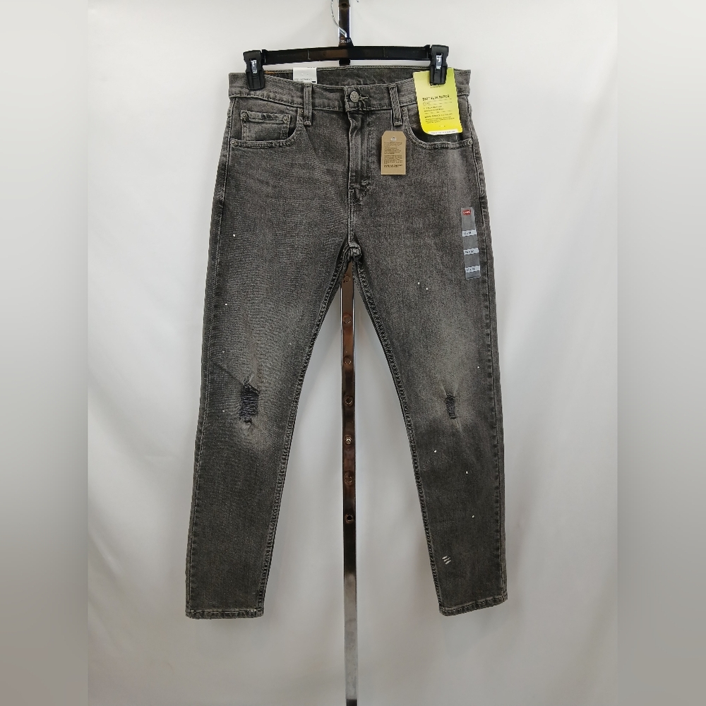NWT Levi’s Men's Slim Taper Jeans W32 L32 Light Charcoal Denim